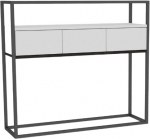 Konsoollaud Kalune Design Guarda, valge v., 34 cm x 90 cm x 70 cm