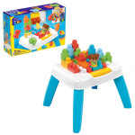 Laste m&auml;ngulaud Mattel Mega Bloks Build N Tumble Table, mitmev&auml;rviline, 25 tk