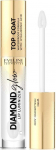 Huulel&auml;ige Eveline Diamond Glow Lip Luminizer, 4.5 ml, 01 top coat transparent