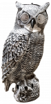 Aiakuju "&Ouml;&ouml;kull" Besk Owl With Solar Light, 19 cm x 18 cm x 43 cm, hall v.
