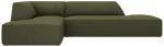 Nurgadiivan Micadoni Home Ruby Modular 4 Seats, tumeroheline v./roheline v., vasak, 273 x 180 cm x 69 cm