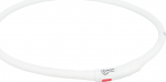 Kaelarihm koertele Trixie Flash Light, valge v., 700 mm x 10 mm, XS-XL
