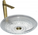 Vannitoa kraanikauss Mexen Heba 24064500, klaas, 45 cm x 45 cm x 12 cm, l&auml;bipaistev