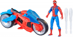 Komplekt Hasbro Spiderman Web Blast Cycle F6899, 10 cm, sinine v./punane v.