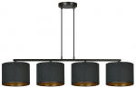 Valgusti rippuv Emibig Hilde 4, E27, 4 x 15 W, must v., 18 x 16 cm