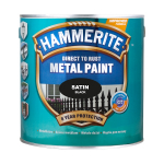 Eriotstarbeline v&auml;rv, ustele/m&ouml;&ouml;bli jaoks/radiaatoritele Hammerite Satin, l&auml;ikiv, 2.5 l, must