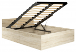 Voodi &uuml;hekohaline Akord Furniture Factory CLP, 100 x 200 cm, tamm v., ilma madratsita, p&otilde;hjalippidega