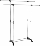 Riidestange Springos HA7455, 90 - 155 cm, must v./kroom v.