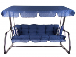 Aiakiik Patio Parma, sinine v./valge v./grafiit v., 209 cm x 132 cm x 156 cm