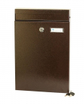 Postkast Glori Ir Ko PD930, pruun v./vask v., 25.5 cm x 5 cm x 38 cm