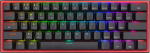 Juhtmevaba m&auml;nguklaviatuur Redragon K616 Fizz PRO Red switch, EN, must v.