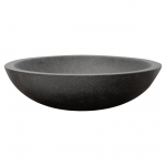 Vannitoa kraanikauss, kivi, 45 cm x 45 cm x 12.5 cm, must