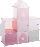 Laste riiul Atmosphera Castle, roosa v., 95.5 cm x 32 cm x 109 cm