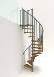 Keerdtrepp Minka Spiral Smart, 140 cm x 305.5 cm