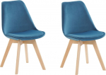 Toolide komplekt Beliani Dakota II, matt, sinine v., 57 cm x 47 cm x 82 cm, 2 tk