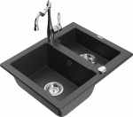 K&ouml;&ouml;givalamu koos kraaniga Mexen Carlos, vaik/graniit, 58.2 cm x 47.5 cm x 17.7 cm, graniit