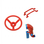 Laste m&auml;nguv&auml;ljaku tarvik, komplekt 4IQ Exploration, punane