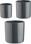 Lillepottide komplekt Ibergarden, keraamiline, antratsiit, 3 tk