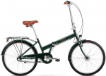 Jalgratas kokkuklapitavad Romet Jubilat Classic, 24 ", 15" raam, roheline v.