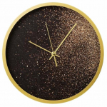 Kvartsseinakell, kuldne/must, 40 cm x 40 cm, 40 cm