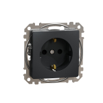Pistikupesa Schneider Electric Sedna Design SDD114021, maandusega, IP20, antratsiit v.