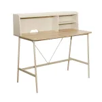 Kirjutuslaud ja riiul Home4you Lester, 115 cm x 55 cm, 106 cm, pruun v.