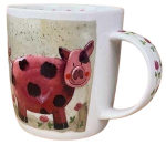 Tass M59, valge v./roosa v., 0.4 l