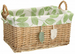 Korv Home4you Willi Miro 88855, puuvill/paju, 45 cm x 35 cm, pruunikas v.