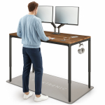 Arvutilaud reguleeritava k&otilde;rgusega Desktronic HomeMax, 160 cm x 80 cm, 74 - 119 cm, must v./p&auml;hklipuu v.