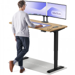 Arvutilaud reguleeritava k&otilde;rgusega Desktronic HomePro, 140 cm x 70 cm, 63 - 128 cm, tamm v./must v.