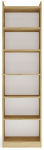 Raamaturiiul Rimini, artisan oak v., 183 cm x 50 cm x 32 cm