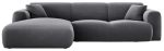 Nurgadiivan Cosmopolitan Design Nolio Velvet Casino, tumehall v., vasak, 170 x 260 cm x 72 cm
