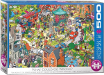 Pusle Eurographics What could go wrong?, 68 cm x 48 cm, 500 tk, mitmev&auml;rviline