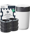M&auml;hkmekonteiner Tommee Tippee Twist & Click, 6 tk, valge v.