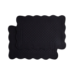 Lauamatt Homla Vela 244112, 45 cm x 30 cm, 2 tk, Must v.