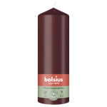 K&uuml;&uuml;nal, silindri Bolsius Velvet Red, 17 h, punane v.