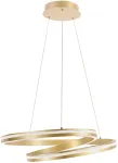 Valgusti lagi Candellux Lighting Santa 31-54036, LED, 3000 - 6500 &deg;K, 1 x 32 W, valge v. / kuldne v.