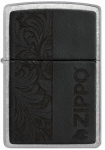 Tulemasin Zippo 46919 Black Leather Emblem, must v.