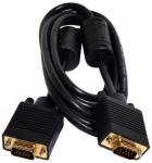 Juhe ART VGA D-Sub15 male, VGA D-Sub15 male, 5 m, must v.