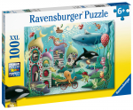 Pusle Ravensburger Underwater Wonders XXL, 49 cm x 36 cm, 100 tk, mitmev&auml;rviline