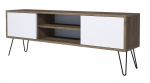 TV-laud Kalune Design Eva, valge v./p&auml;hklipuu v., 140 cm x 30 cm x 50 cm