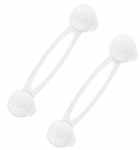 Uksepiiraja BabyOno Security For Cabinets, valge v., 2 tk