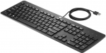 Juhtmega arvutiklaviatuur HP USB Business Slim, Inglise (UK), must v.