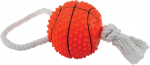 M&auml;nguasi koerale, pall Zolux Squeaky Basketball Rope 480779, 10 cm, oranž