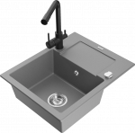 K&ouml;&ouml;givalamu Mexen Enzo 6506571005-71+671600-70, graniit, 57 cm x 46 cm x 17.4 cm, must/hall