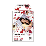 Kiirfotoplaadid Fujifilm Instax Mini Heart Sketch Films, kaadrite arv 10