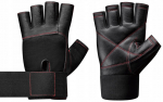 Treeningkindad Body Sculpture Leather Gloves, must v., L