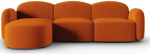 Nurgadiivan Micadoni Home Blair Velvet, oranž v., vasak, 272 x 155 cm x 80 cm