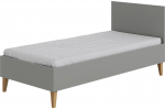 Lastevoodi Kocot Kids Kubi LKU_SZ_18-8BS_BM, hall v., 80 x 180 cm, ilma voodipesukastita, ilma madratsita