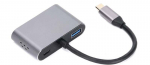 Adapter iLike HD5 USB Type-C, HDMI / VGA / USB / USB-C, h&otilde;be v.